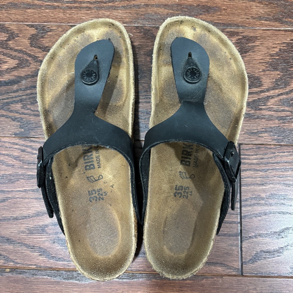 Birkenstock Gizeh size 35 - black leather